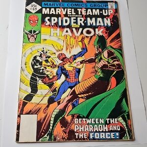 Spider-Man and Havok Vintage Comic Art